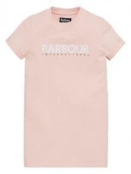 Image of Barbour International Girls Honeydew Sweat Dress - Pink