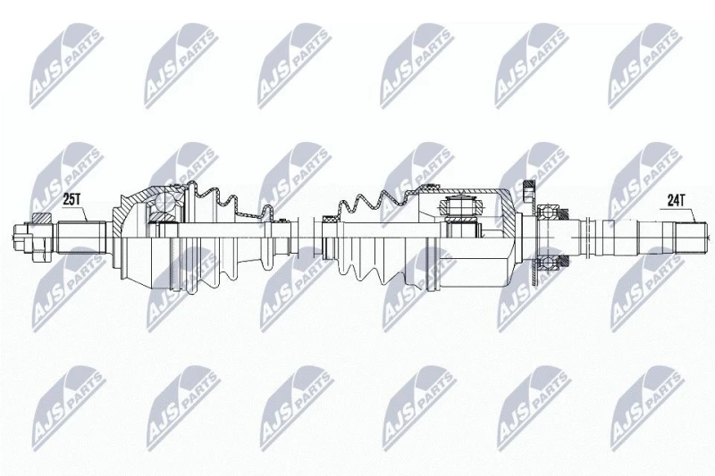 Image of NTY NPW-FT-020 Drive shaft Front Axle Drive Shaft (13)