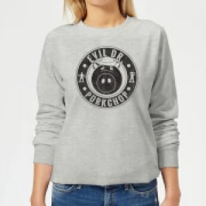 Image of Toy Story Evil Dr Porkchop Womens Sweatshirt - Grey - 3XL