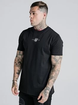 image of Sik Silk Core T-Shirt - Black, Size L, Men