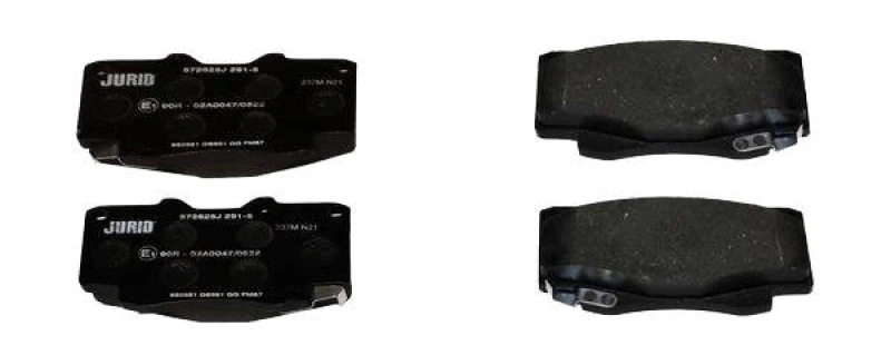 Image of JURID 572625J Brake pad set with acoustic wear warning, without accessories Brake Pad Set,disc brake (402)