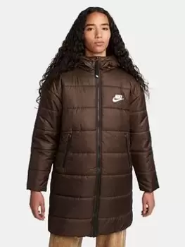 Image of Nike Nsw Synthetic Repel HD Parka - Brown, Size XS, Women