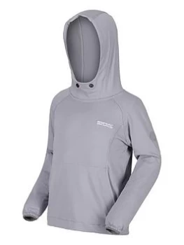 image of Regatta Grey 'Eugina' Ribbed Hooded Fleece - age 3-4