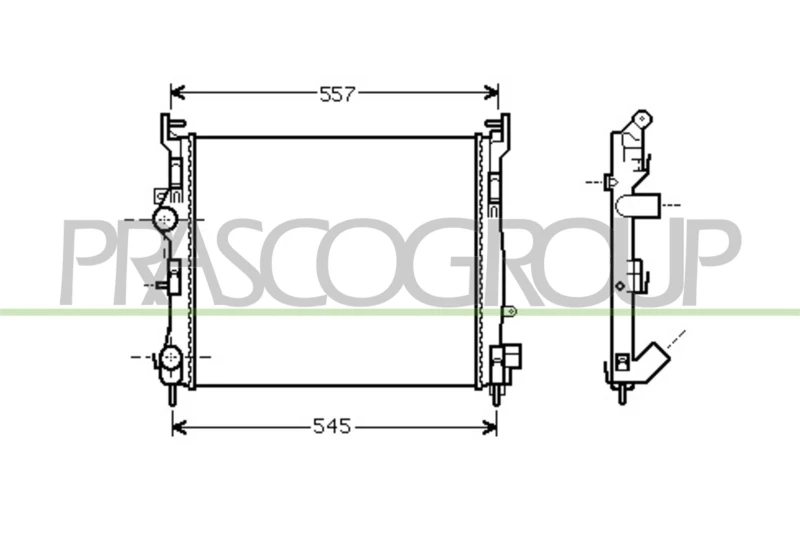 Image of PRASCO Engine radiator PRASCO RN322R011