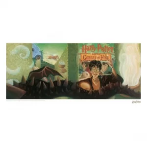 Image of Harry Potter Art Print Goblet of Fire Book Cover Artwork Limited Edition 42 x 30 cm