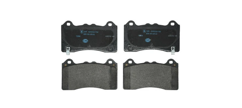 Image of HELLA 8DB 355 025-831 Brake pad set with acoustic wear warning Brake Pad Set,disc brake (402)