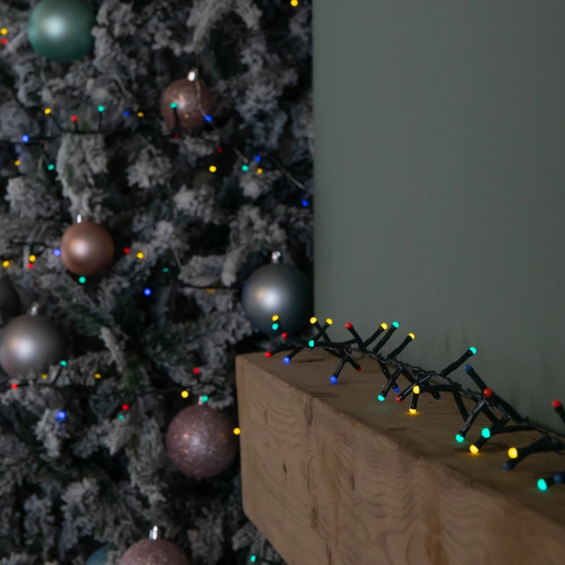 Image of 9m 360 LED Battery Operated Christmas BerryBrights String Lights in Multi-Coloured