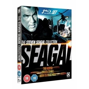 image of Steven Seagal Collection Driven to Kill The Keeper Born to Raise Hell Bluray