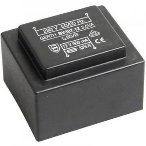 Image of PCB mount transformer 1 x 230 V 1 x 12 V AC 3.60 VA 300 mA