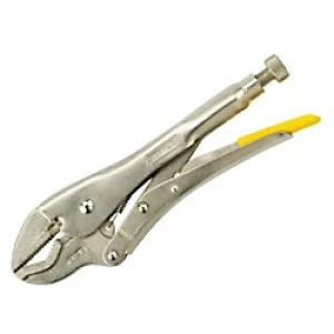 Stanley V-Jaw Locking Plier 0-84-814 Bi-material Chrome Steel Silver