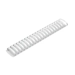 Image of 5 Star Office Binding Combs Plastic 21 Ring 425 Sheets A4 50mm White Pack 50