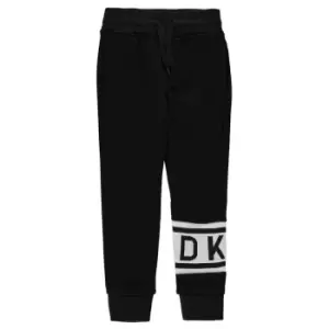 Image of DKNY Logo Jogging Bottoms - Black