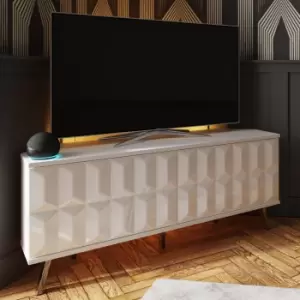 Image of Elevate SMART LED Corner TV Unit White