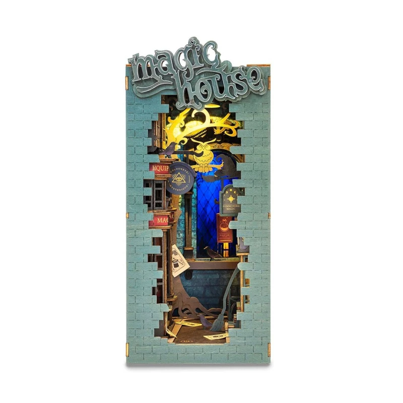 Image of Rolife Magic House 3D Wooden DIY Miniature House Book Nook