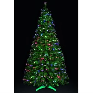 image of Premier Fibre Optic Christmas Tree - 7ft