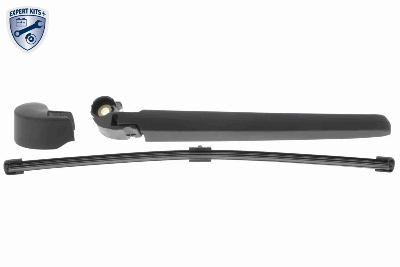 Image of VAICO V10-3466 Wiper Arm Set, window cleaning with integrated wiper blade, EXPERT KITS + PBT, GRP (Glass fibre Reinforced Plastic) Wiper Arm Set,windo