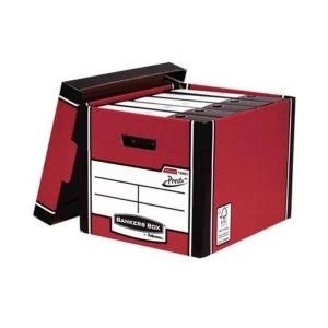 image of Bankers Box by Fellowes Premium 726 A4Foolscap Tall Storage Box with