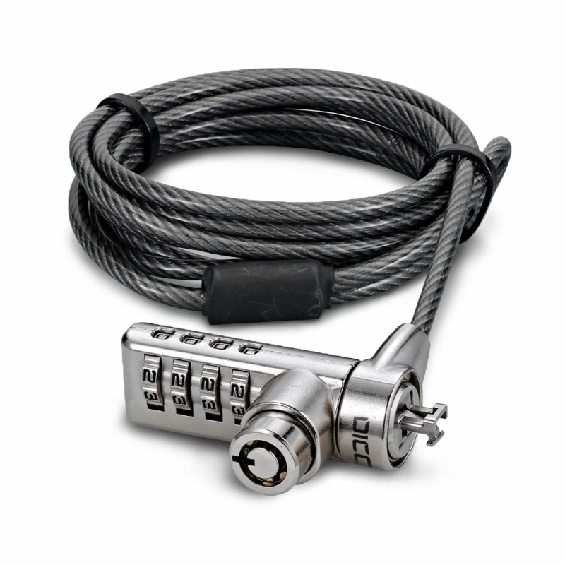 Image of Dicota DICOTA D30887 cable lock Black, Stainless steel 2m D30887