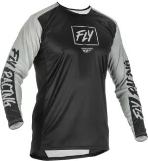 image of Fly Racing Lite Motocross Jersey, black-grey Size M black-grey, Size M