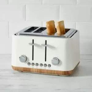 Image of Dunelm Contemporary Cream 4 Slice Toaster