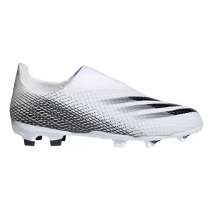 Image of Adidas Junior X Laceless Speed Form.3 Firm Ground Football Boot, White, Size 1