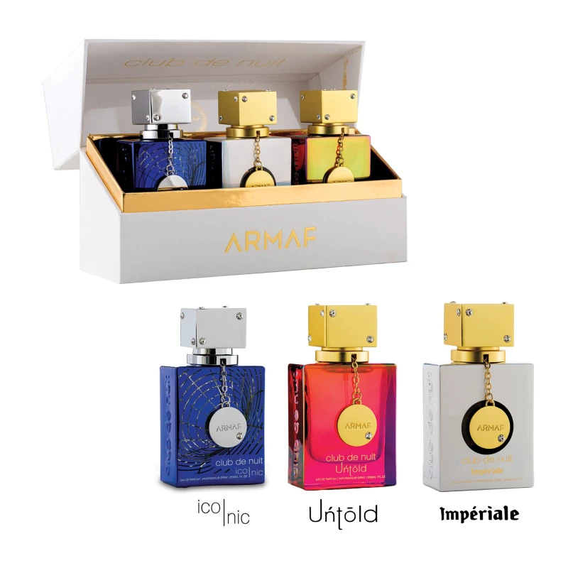 Image of Armaf Club De Nuit Trio Parfum Giftset Black unisex