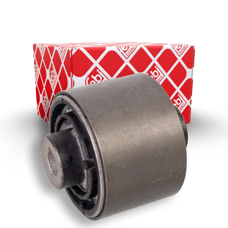 Image of FEBI BILSTEIN 172448 Arm Bushes Front Axle Right, with mounting sleeve Elastomer Control Arm-/Trailing Arm Bush (251)