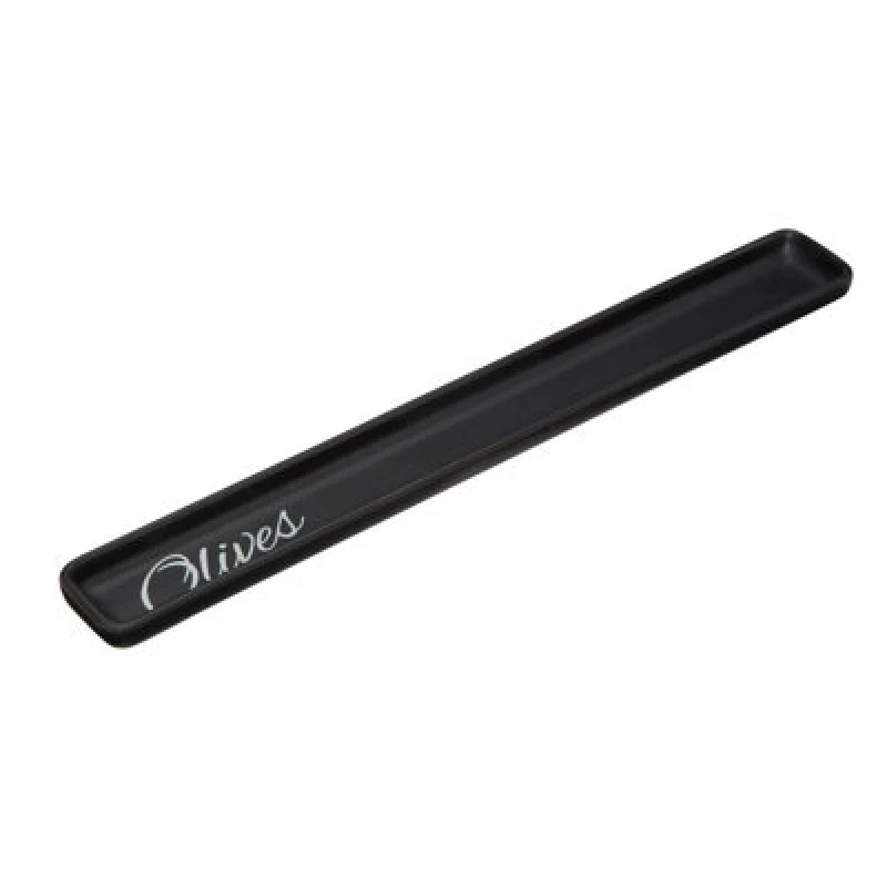 Image of Premier Housewares Mange Manga Rectangular Olive Dish Black