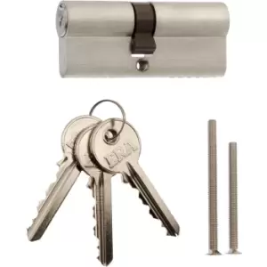 Image of ERA 6 Pin Euro Double Cylinder 40-40mm Nickel in Silver Brass