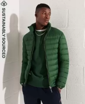 Image of Superdry Mens Fuji Bomber Jacket Green / Dark Green - Size: L