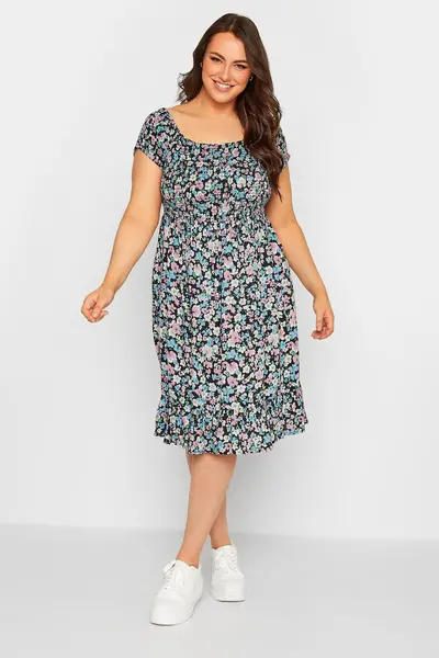 Image of Yours Midi Dress Black