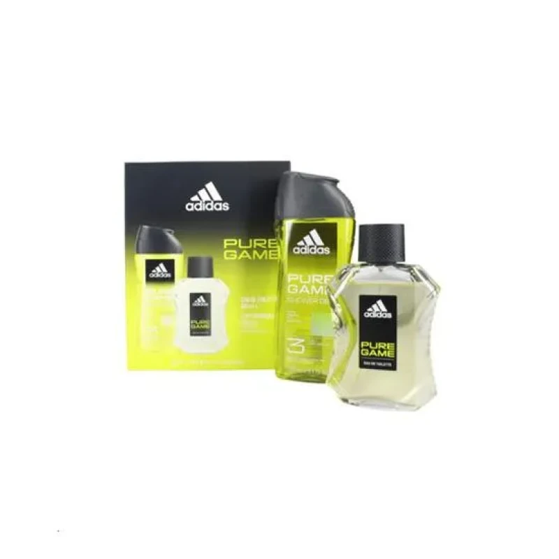 Image of Adidas Pure Game Gift Set 100ml Eau de Toilette + 250ml Shower Gel 2 Piece
