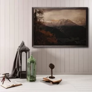 Image of Mountain XL Multicolor Decorative Framed Wooden Painting