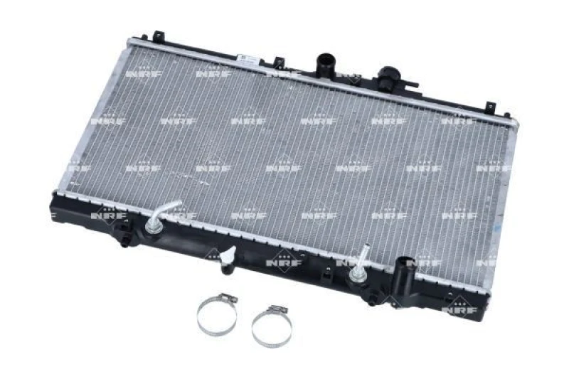 Image of NRF 53328 Engine radiator EASY FIT Brazed cooling fins, Aluminium, with mounting parts Aluminium Radiator,engine cooling (470)