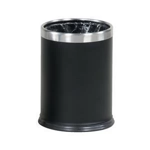 image of Rubbermaid 13.2L Hide a bag Waste Bin Steel Black