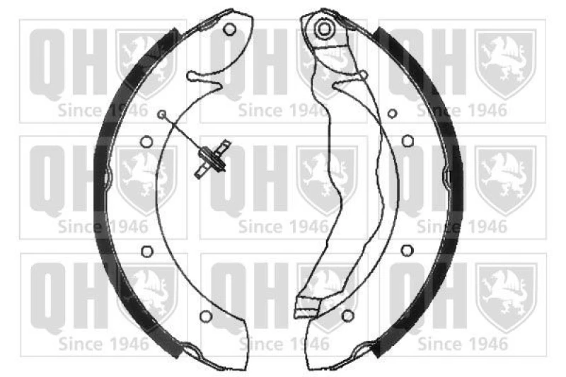 Image of QUINTON HAZELL Brake Shoe Set QUINTON HAZELL BS887