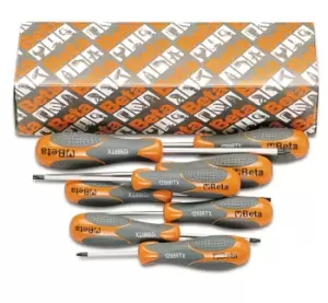 image of Beta Tools 1298 RTX/S8 8pc Beta MAX Tamper Proof Torx Screwdriver Set T9 - T40