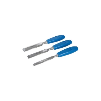 image of 549666 Wood Chisel Set 3pce - Silverline