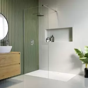 1100mm Frameless Wet Room Shower Screen - Corvus