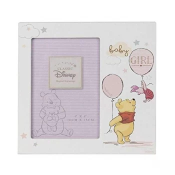 Image of 4" x 6" - Disney Magical Beginnings Frame - Pooh Baby Girl