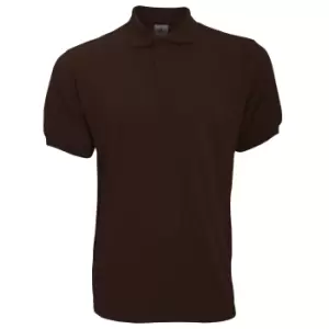Image of B&C Safran Mens Polo Shirt / Mens Short Sleeve Polo Shirts (XL) (Brown)