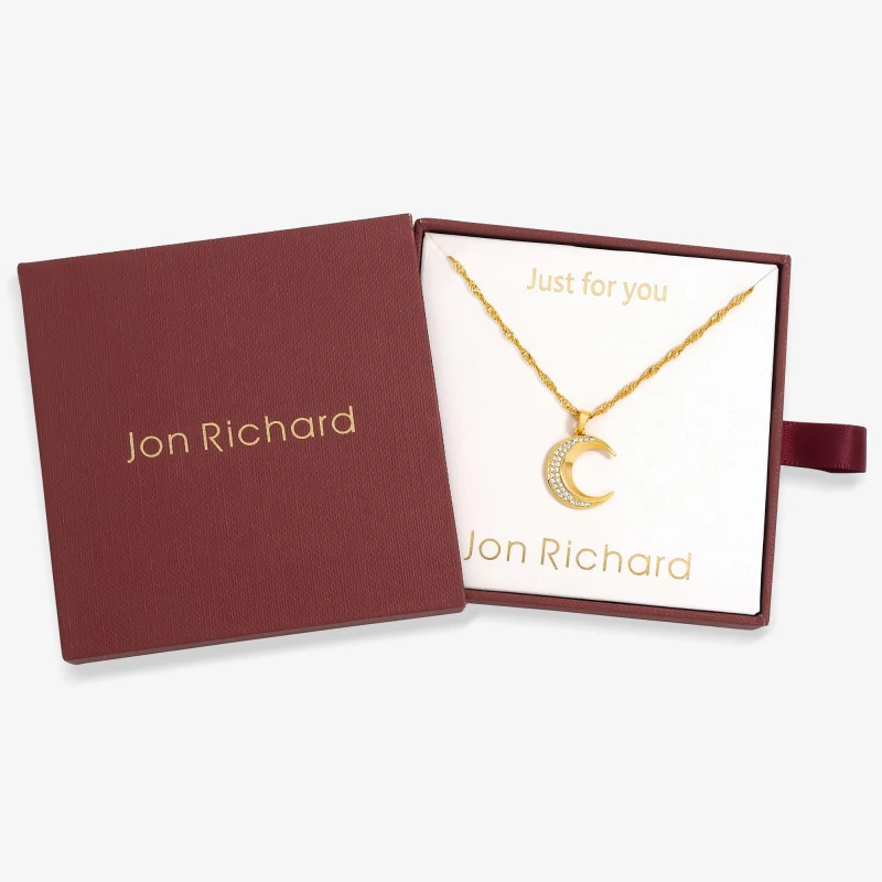 Image of Jon Richard 18K Gold Plated Celestial Pendant - Gift Box Gold female One Size