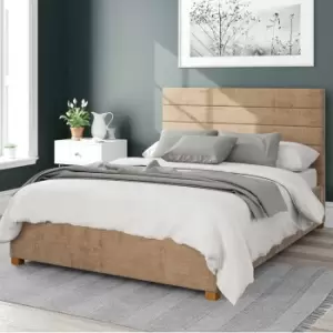 Image of Kelly Firenze Velour Ottoman Bed Frame Champagne