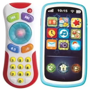 image of Winfun Light 'N' Sound Remote Control & Fun Sound Smart Phone - Twin Pack