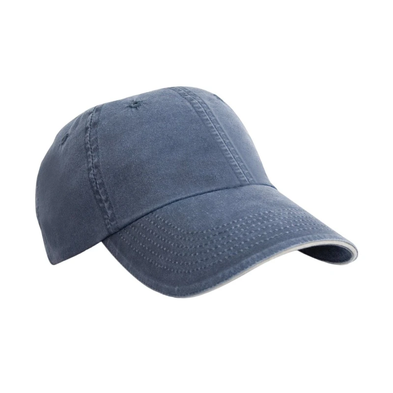 Image of Result Result Men Washed Baseball Cap in Navy Navy One Size Male 5063470448906