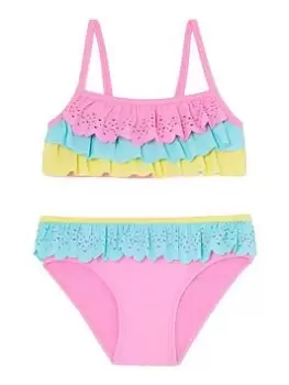 Accessorize Girls Lasercut Bikini - Multi, Size Age: 9-10 Years, Women - main image