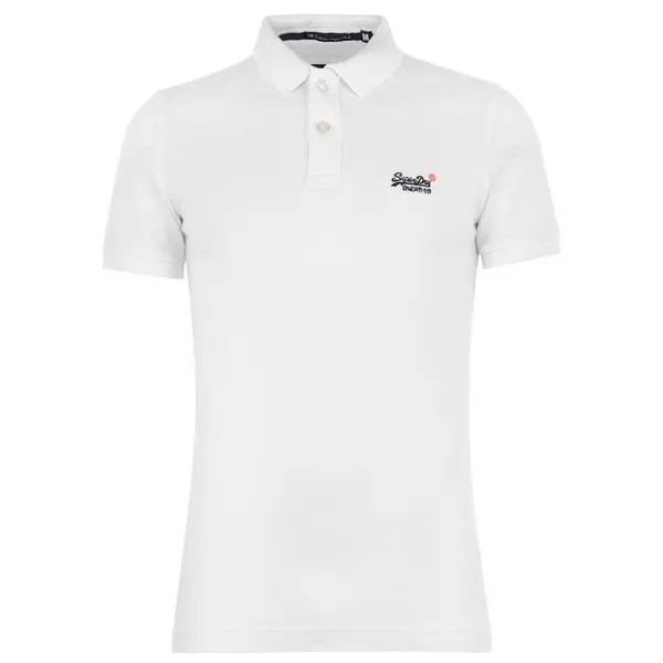 Image of Superdry Core Polo Shirt Short Sleeve Polos Small Pink 54261370350