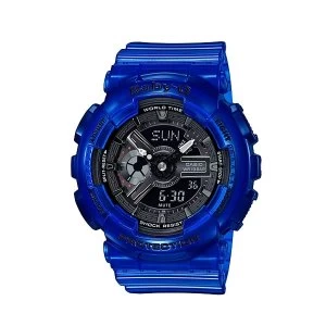 Image of Casio BABY-G Special Color Models Analog-Digital Watch BA-110CR-2A - Blue