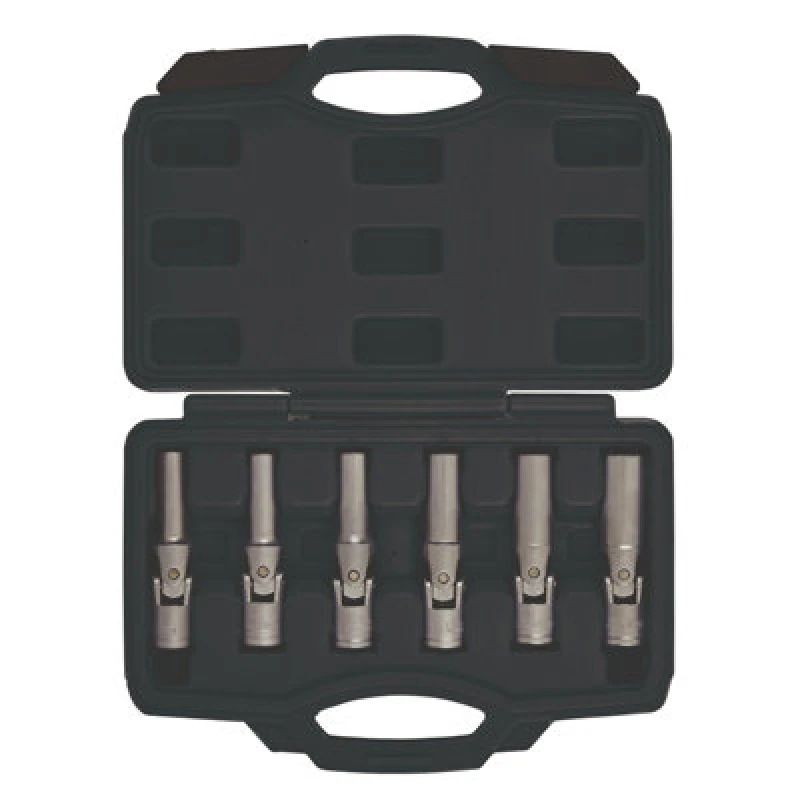 Image of Draper 6 Piece 3/8" Drive Glow Plug Socket Set 12404 Drive: 3/8"