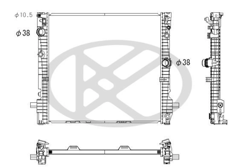 Image of KOYORAD Engine radiator KOYORAD PL423911